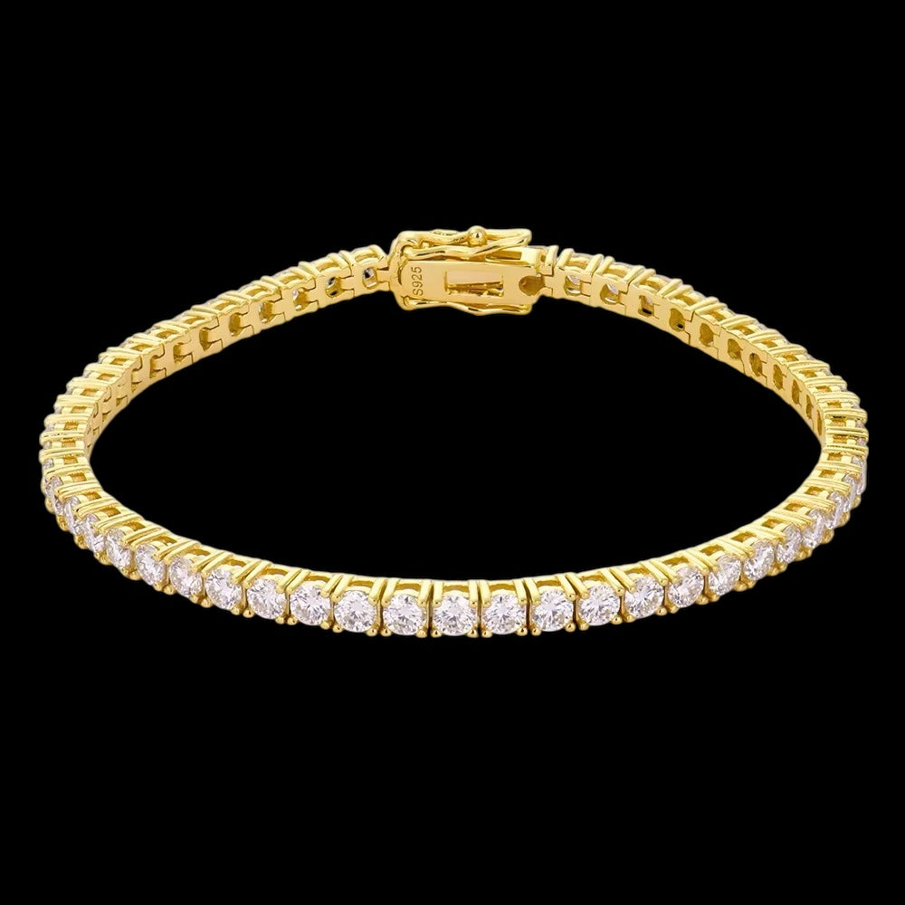 Bracelet Tennis En Moissanite - Solitaire