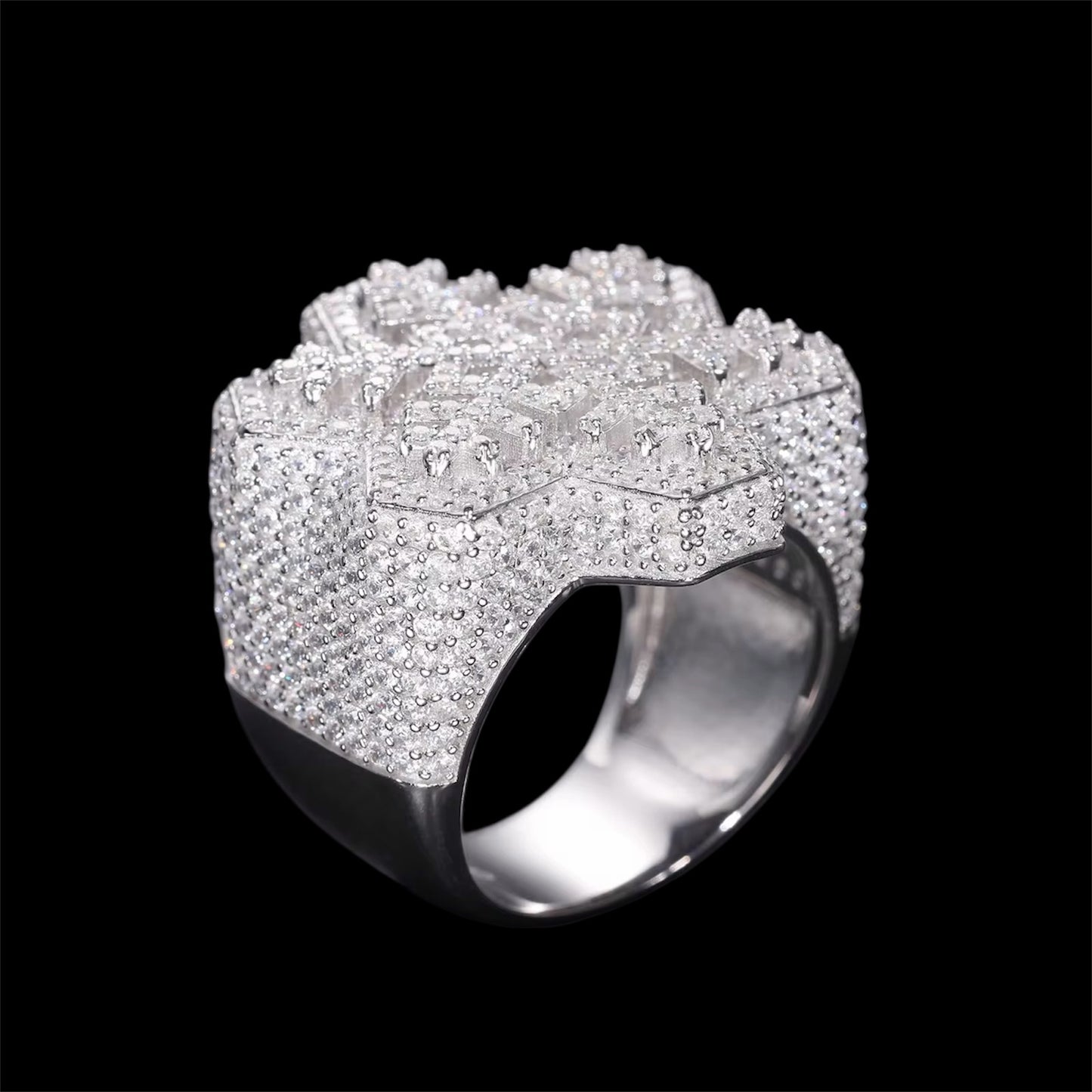 Bague Flocon Artique En Moissanite