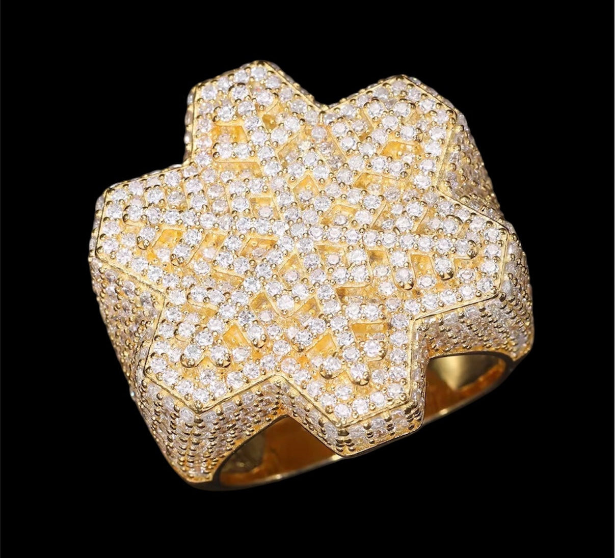 Bague Flocon Artique En Moissanite