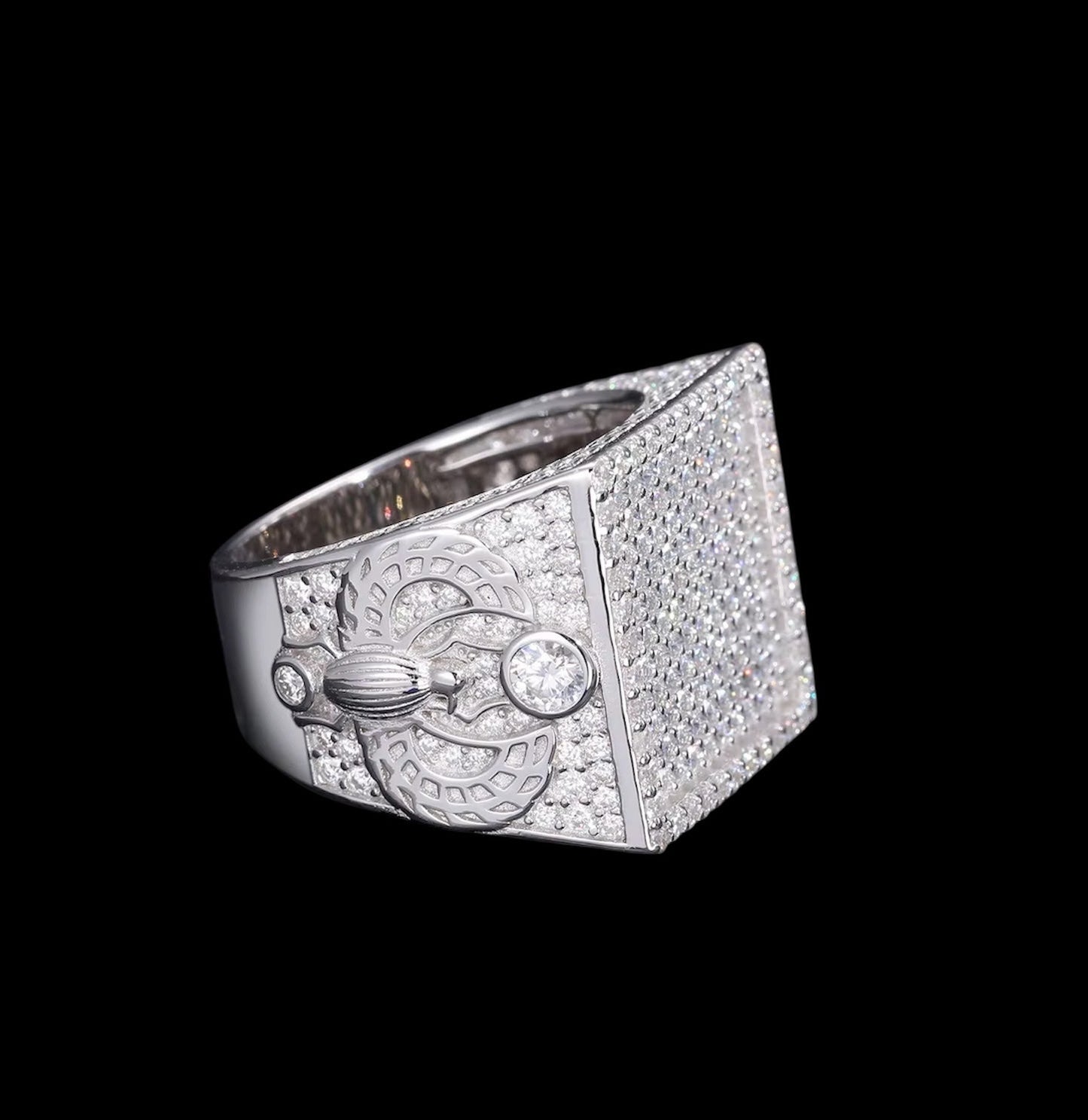 Bague Coupe Rectangle En Moissanite