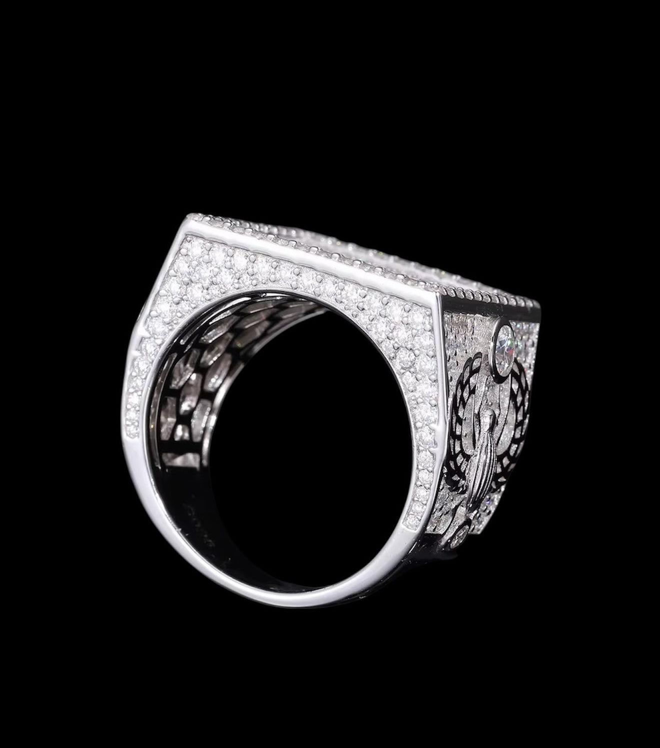 Bague Coupe Rectangle En Moissanite