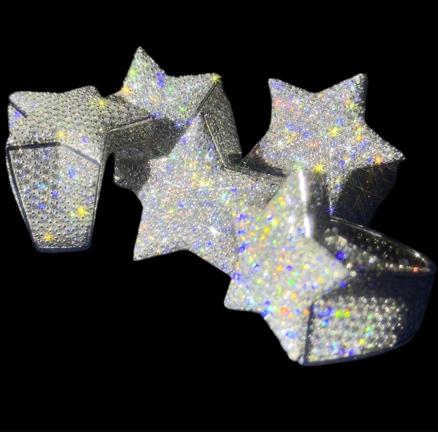 Bague Coupe Étoile En Moissanite