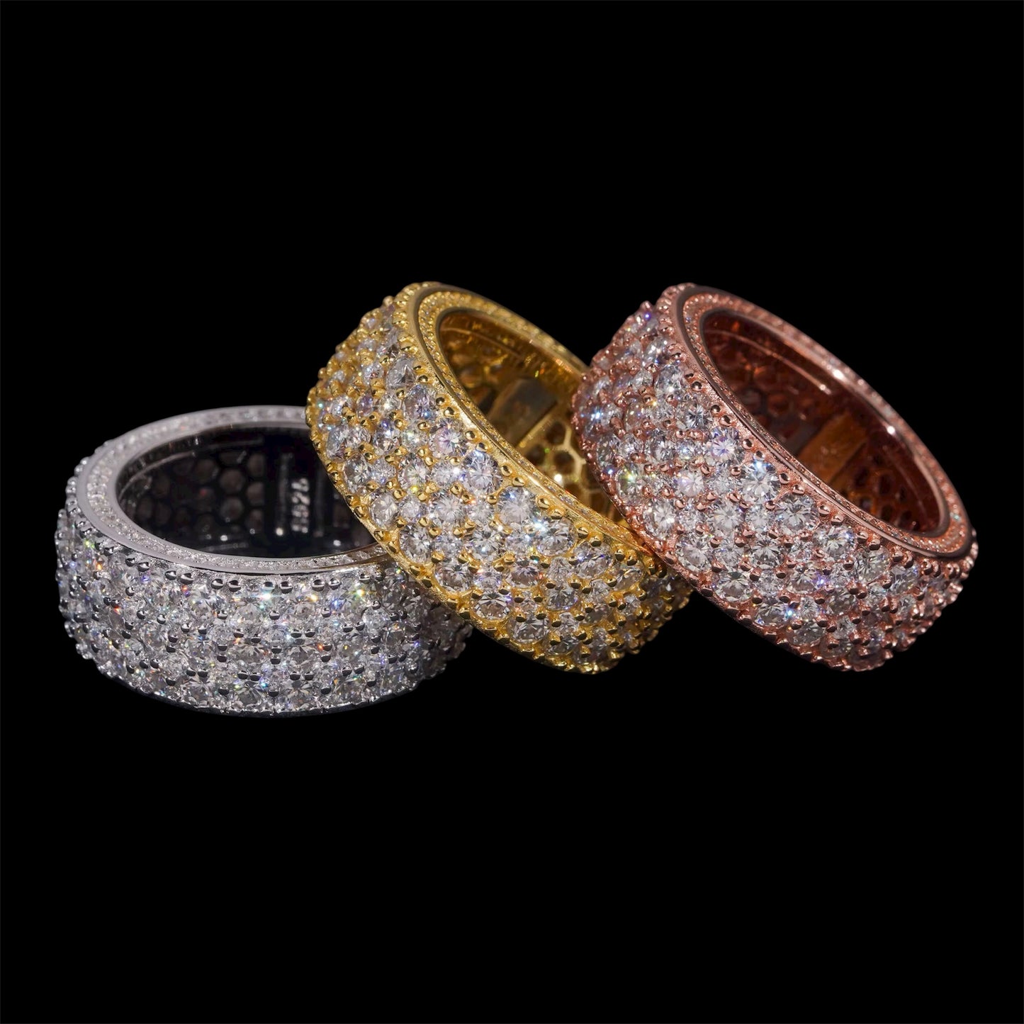 Jonc Iced Out En Moissanite