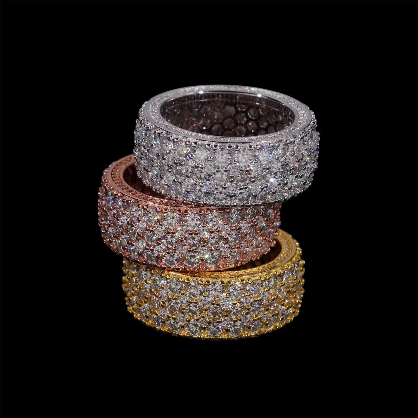 Jonc Iced Out En Moissanite