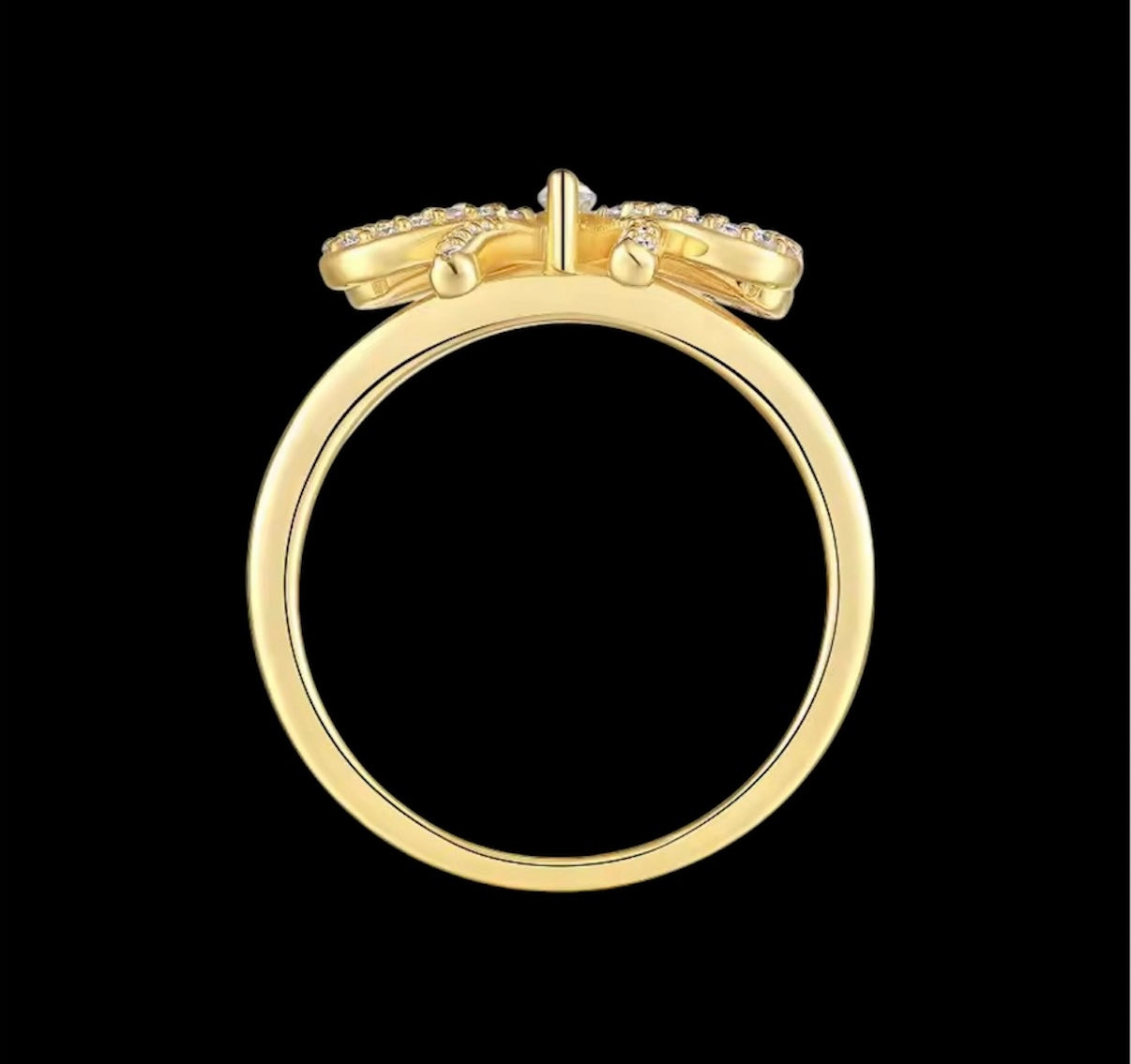 Bague Bowknot En Moissanite