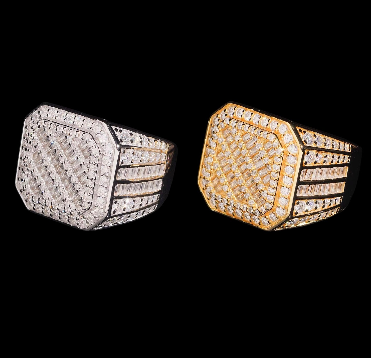 Bague Coupe Carrée En Moissanite - Solitaire