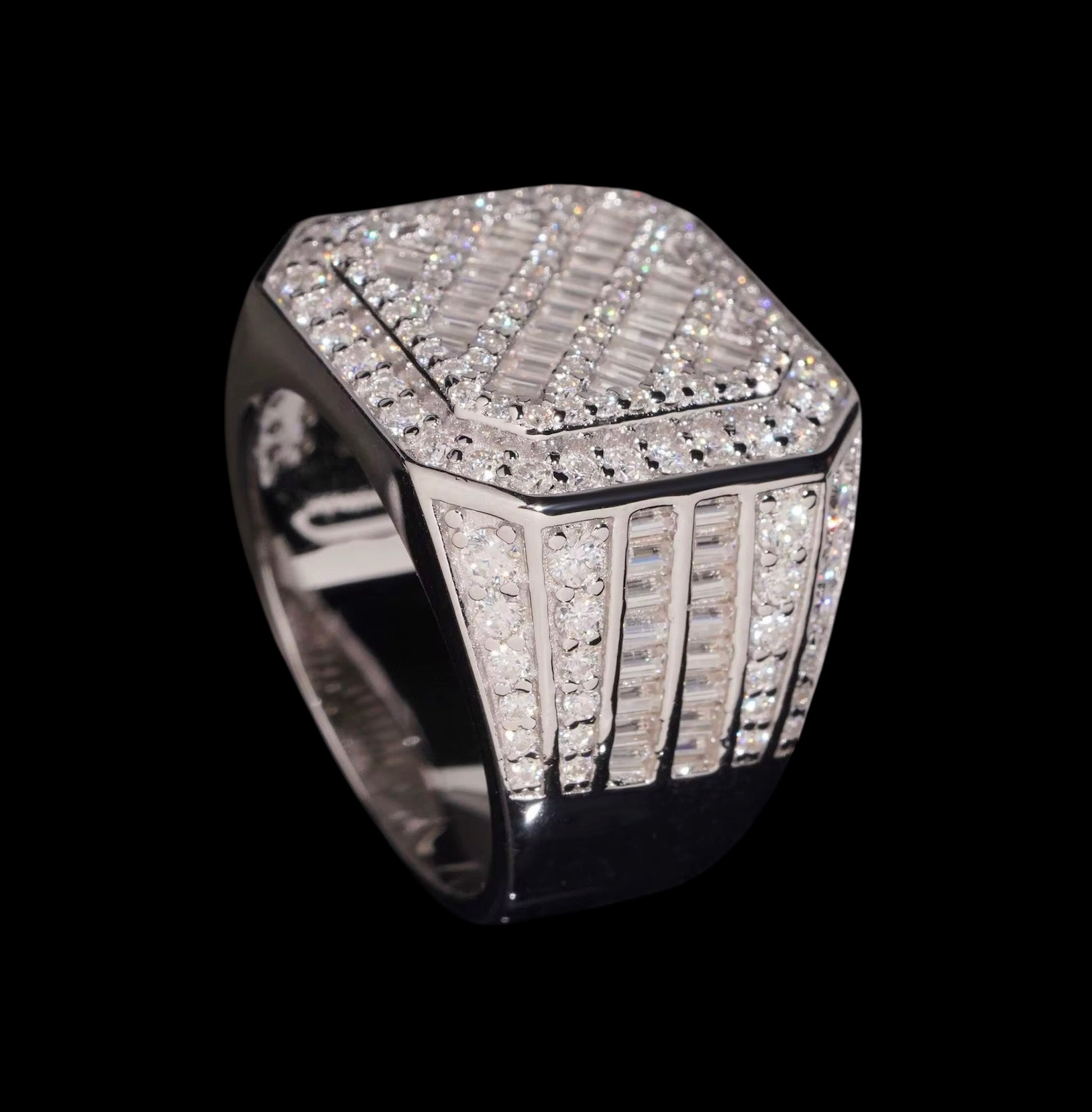 Bague Coupe Carrée En Moissanite - Solitaire