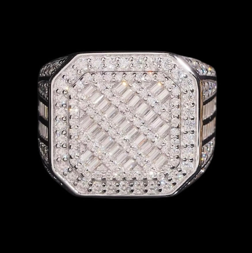 Bague Coupe Carrée En Moissanite - Solitaire