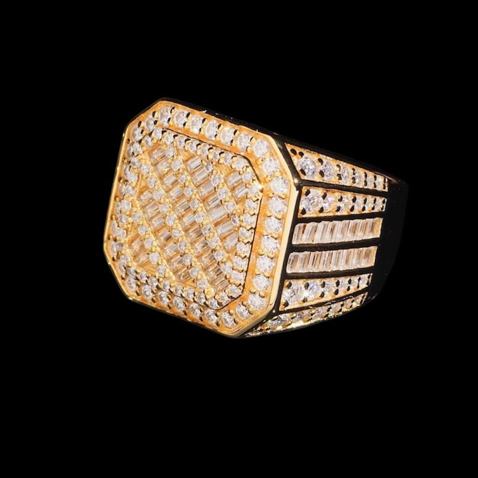Bague Coupe Carrée En Moissanite - Solitaire