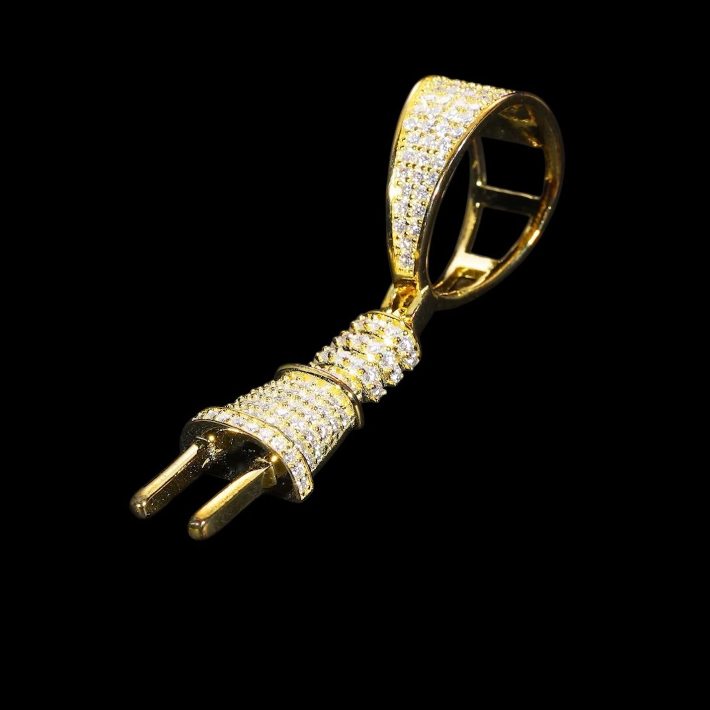 Pendentif The Plug En Moissanite - Solitaire