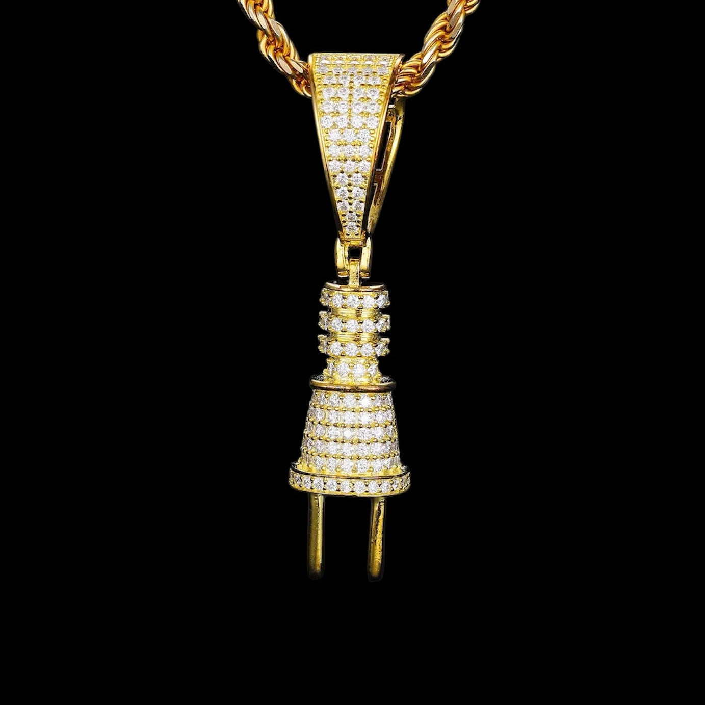 Pendentif The Plug En Moissanite - Solitaire