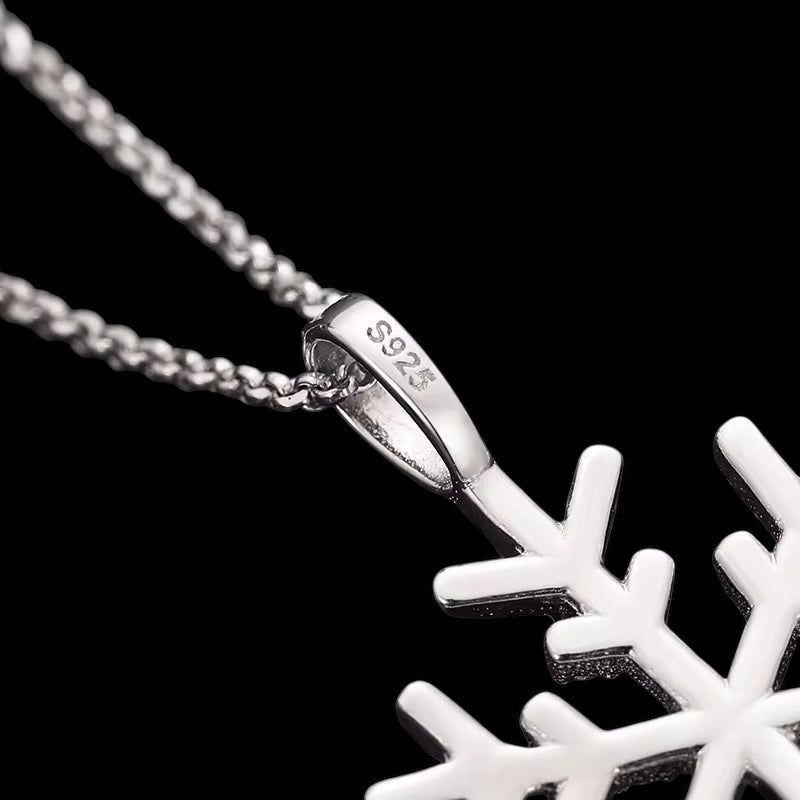 Pendentif Flocon Iced Out En Moissanite - Solitaire