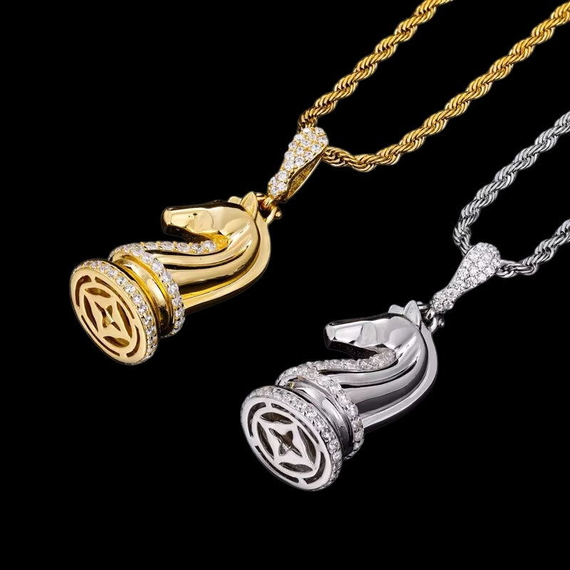 Pendentif Empire Plug En Moissanite - Solitaire