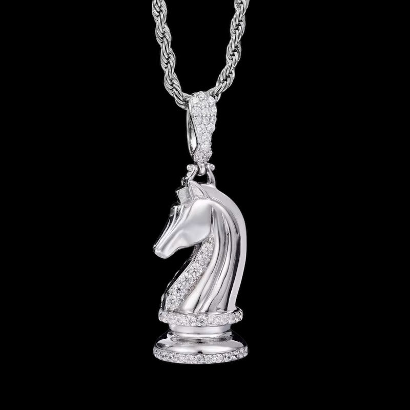 Pendentif Empire Plug En Moissanite - Solitaire