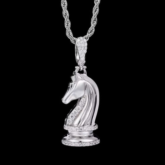 Pendentif Empire Plug En Moissanite - Solitaire