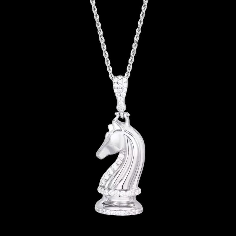 Pendentif Empire Plug En Moissanite - Solitaire