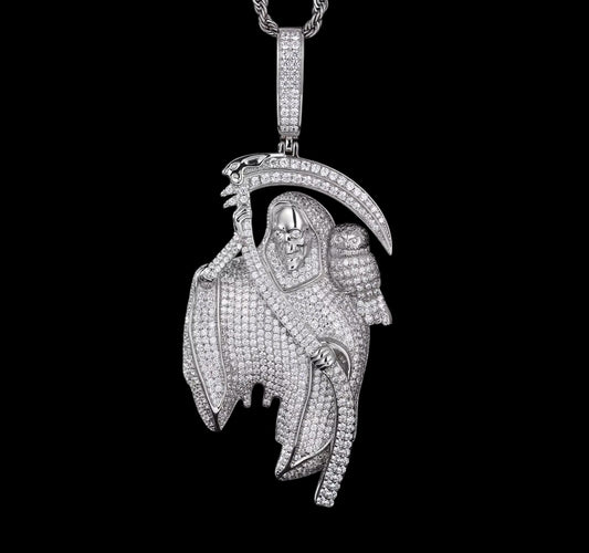 Pendentif Cold Reaper En Moissanite - Solitaire