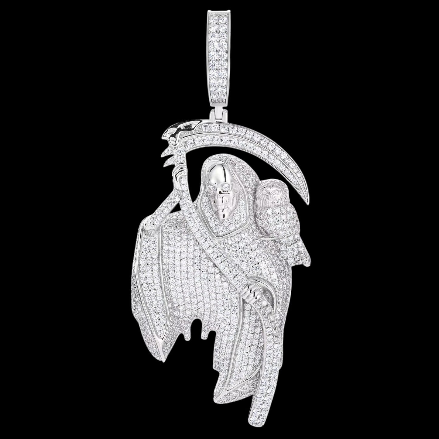 Pendentif Cold Reaper En Moissanite - Solitaire