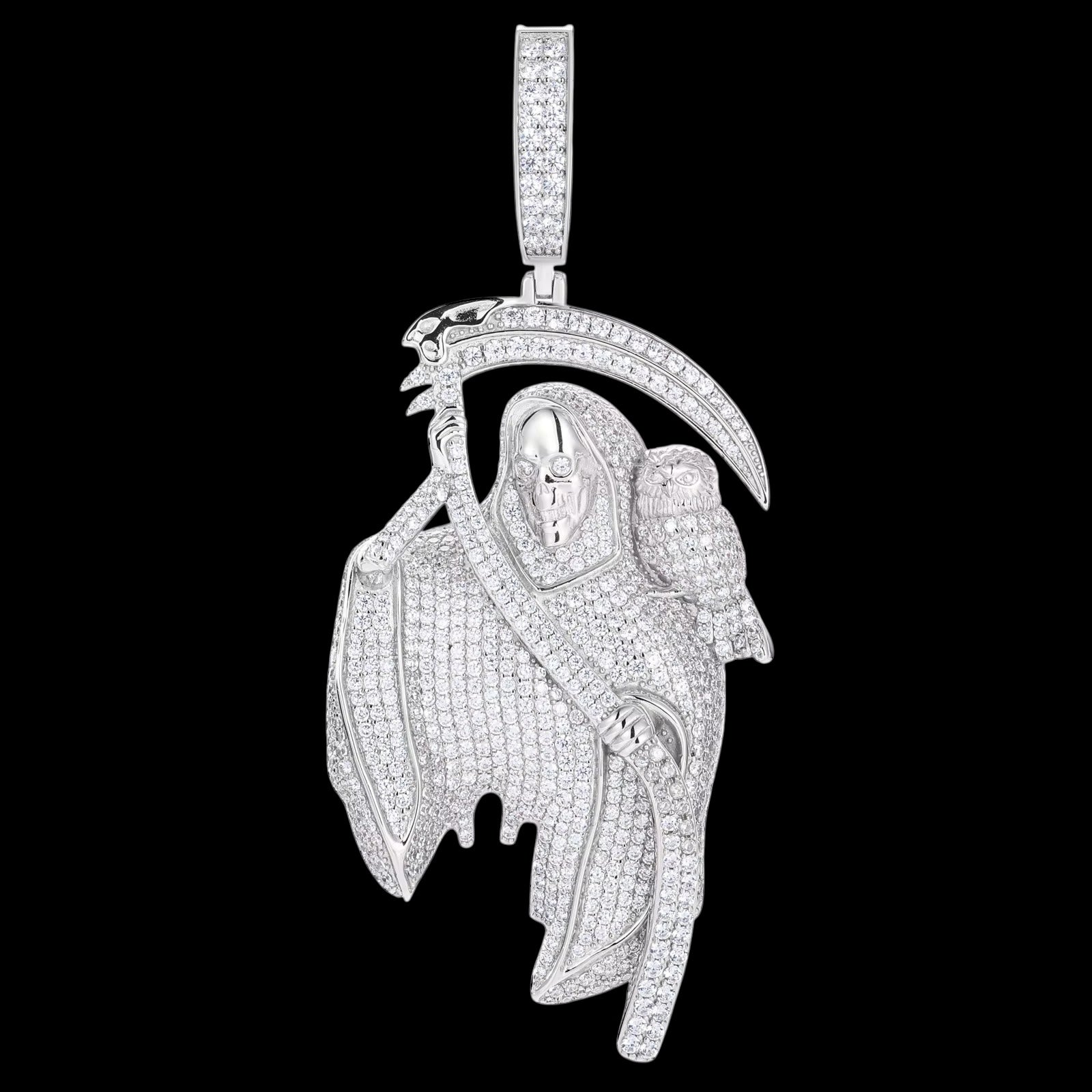 Pendentif Cold Reaper En Moissanite - Solitaire