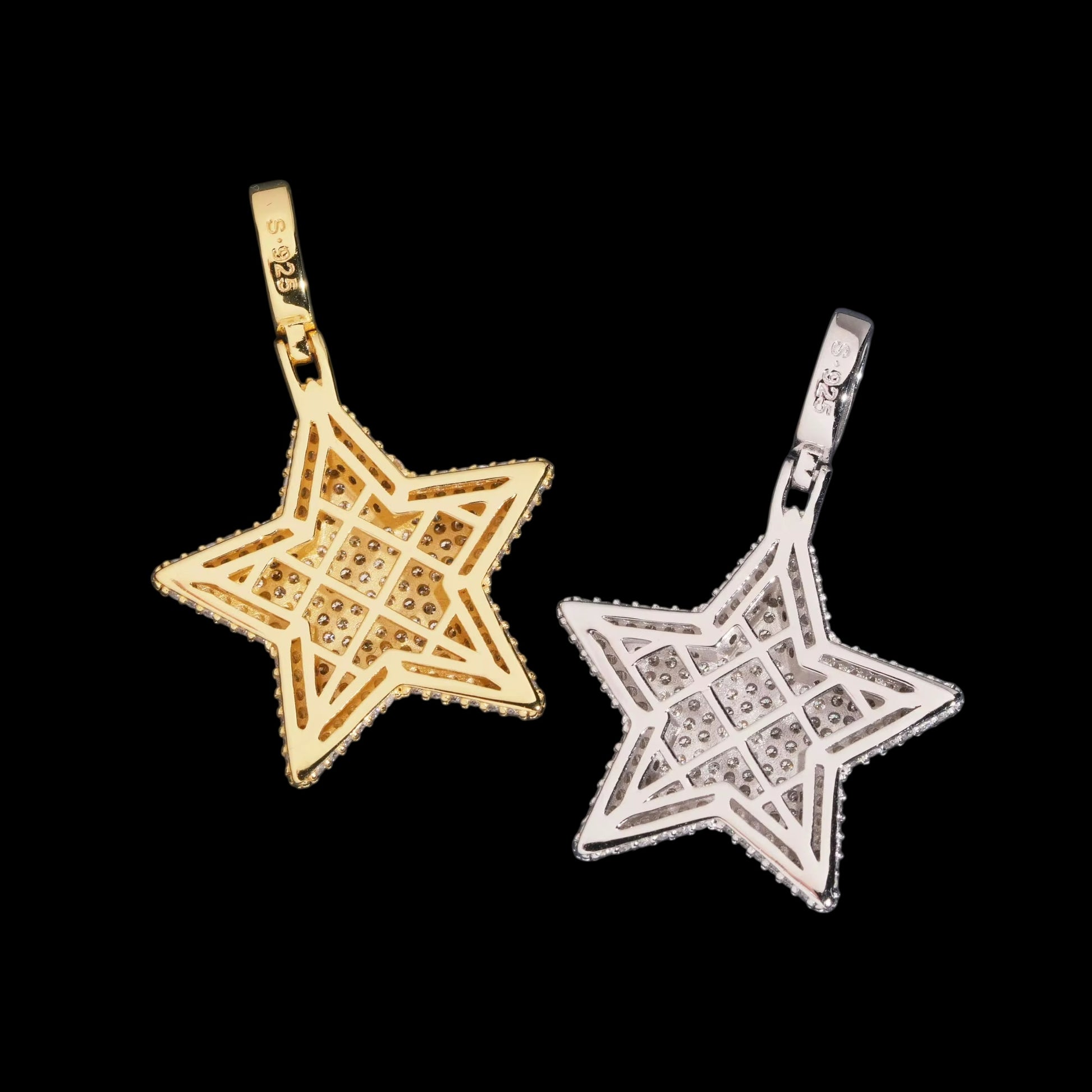 Pendentif Étoile Royale En Moissanite - Solitaire