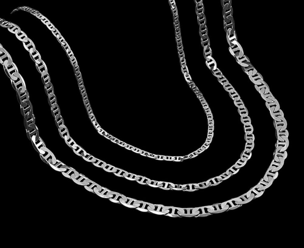 Chaîne Marine Link En Argent S925 - Solitaire