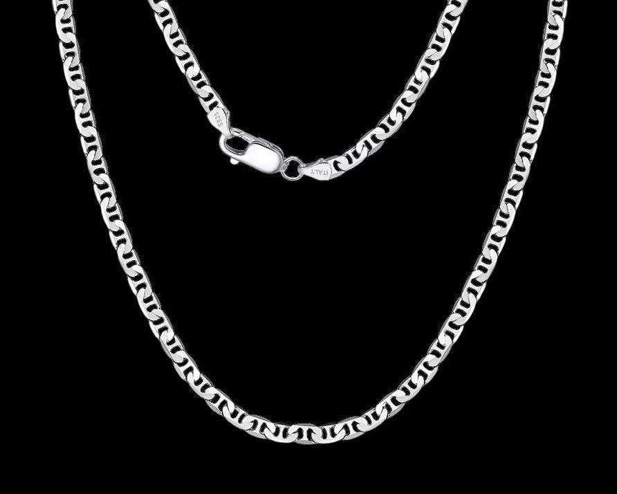 Chaîne Marine Link En Argent S925 - Solitaire