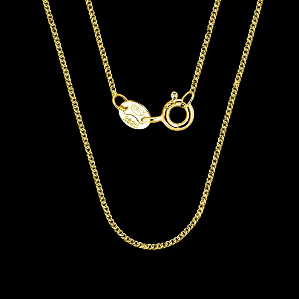 Chaîne Cuban Link Diamond Cut Italienne En Argent S925 - Solitaire