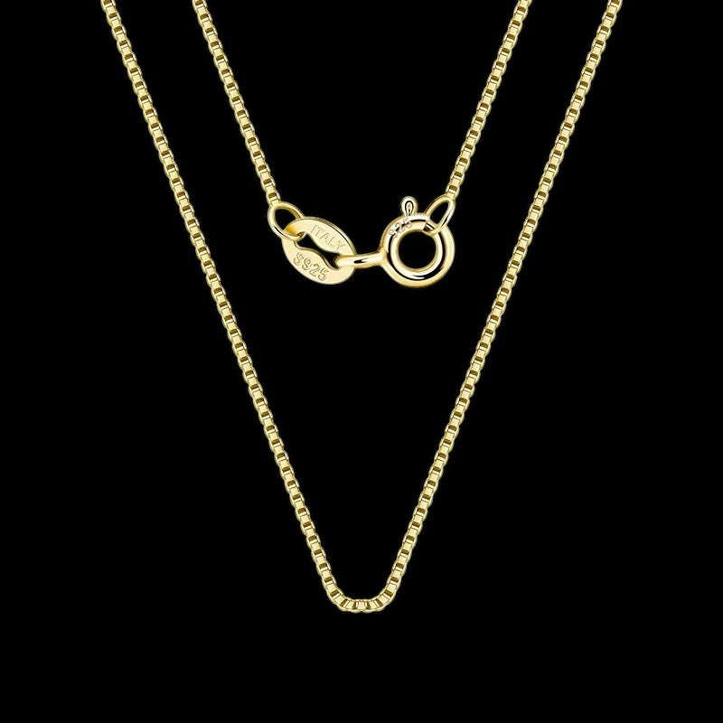 Chaîne Box Chain En Argent S925 - Solitaire
