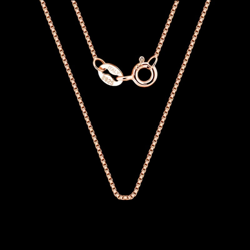 Chaîne Box Chain En Argent S925 - Solitaire