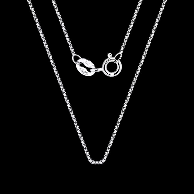 Chaîne Box Chain En Argent S925 - Solitaire