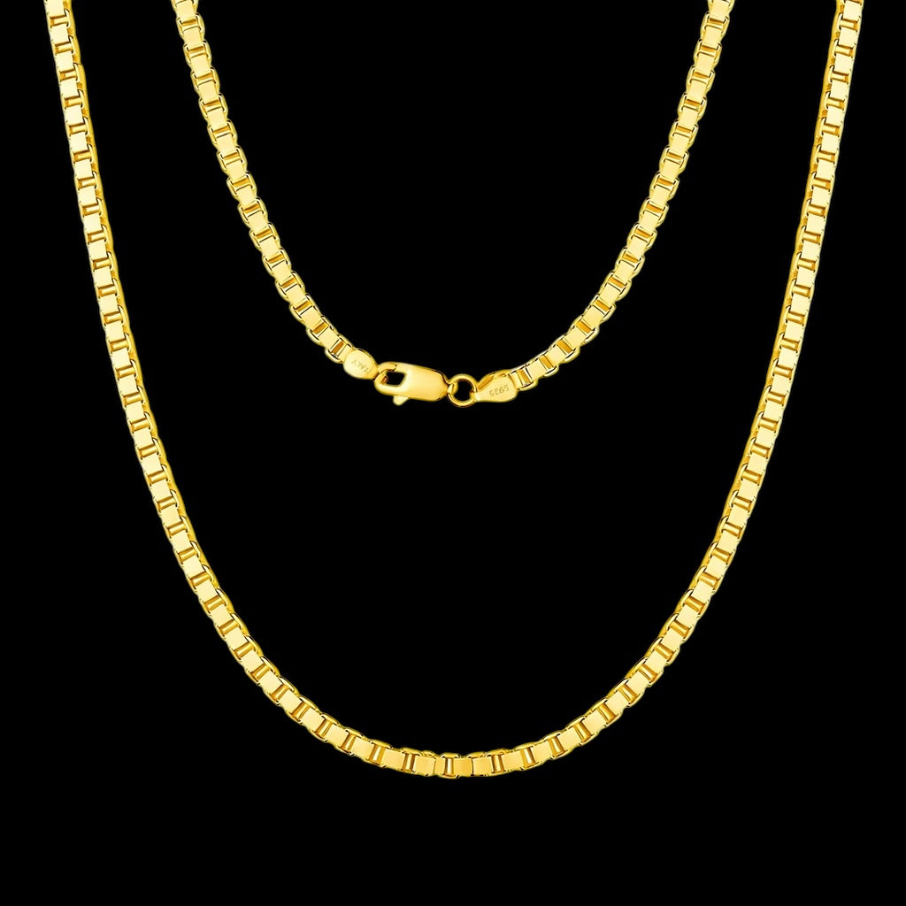 Chaîne Box Chain En Argent S925 - Solitaire