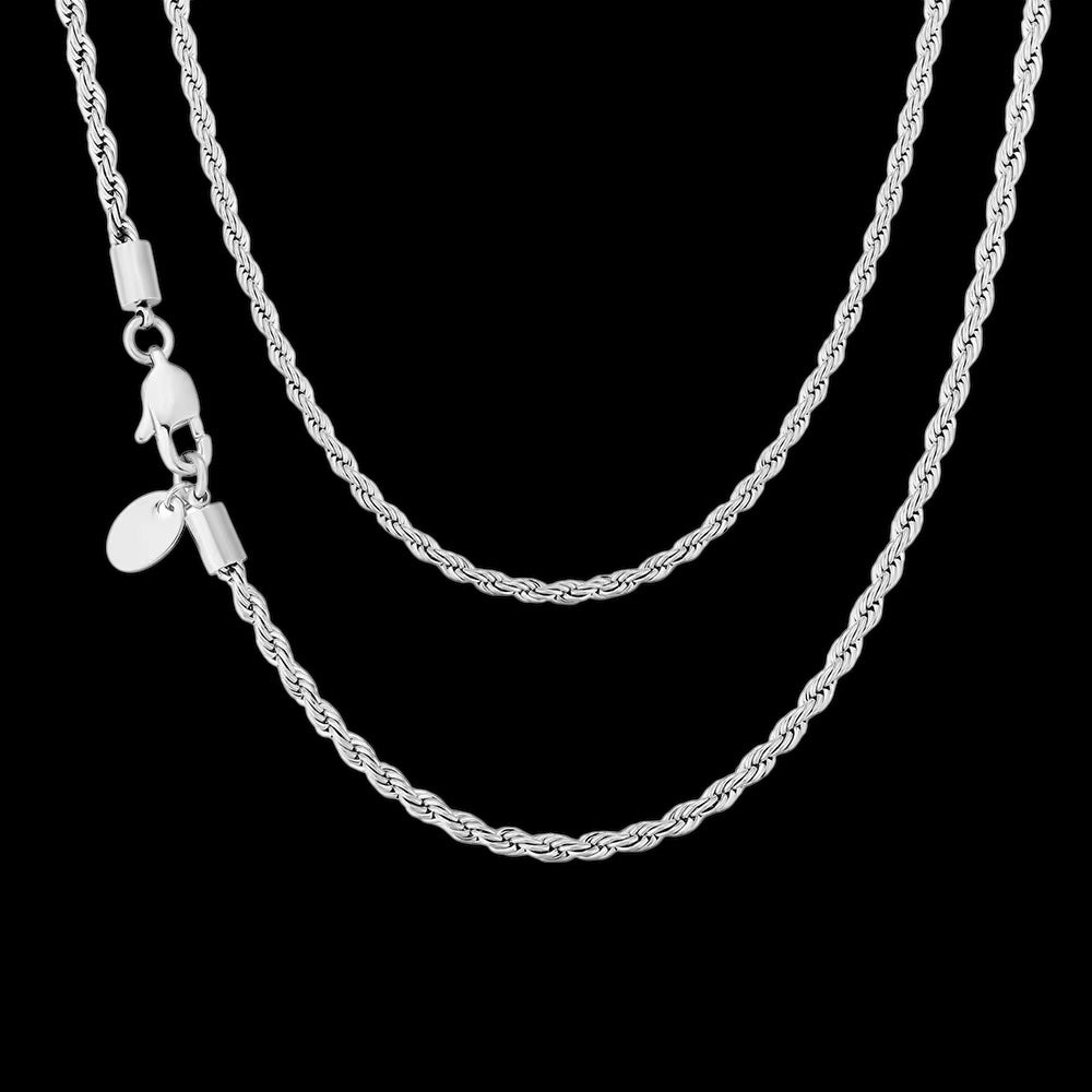 Chaîne Torsadée En Acier Inoxydable - Solitaire