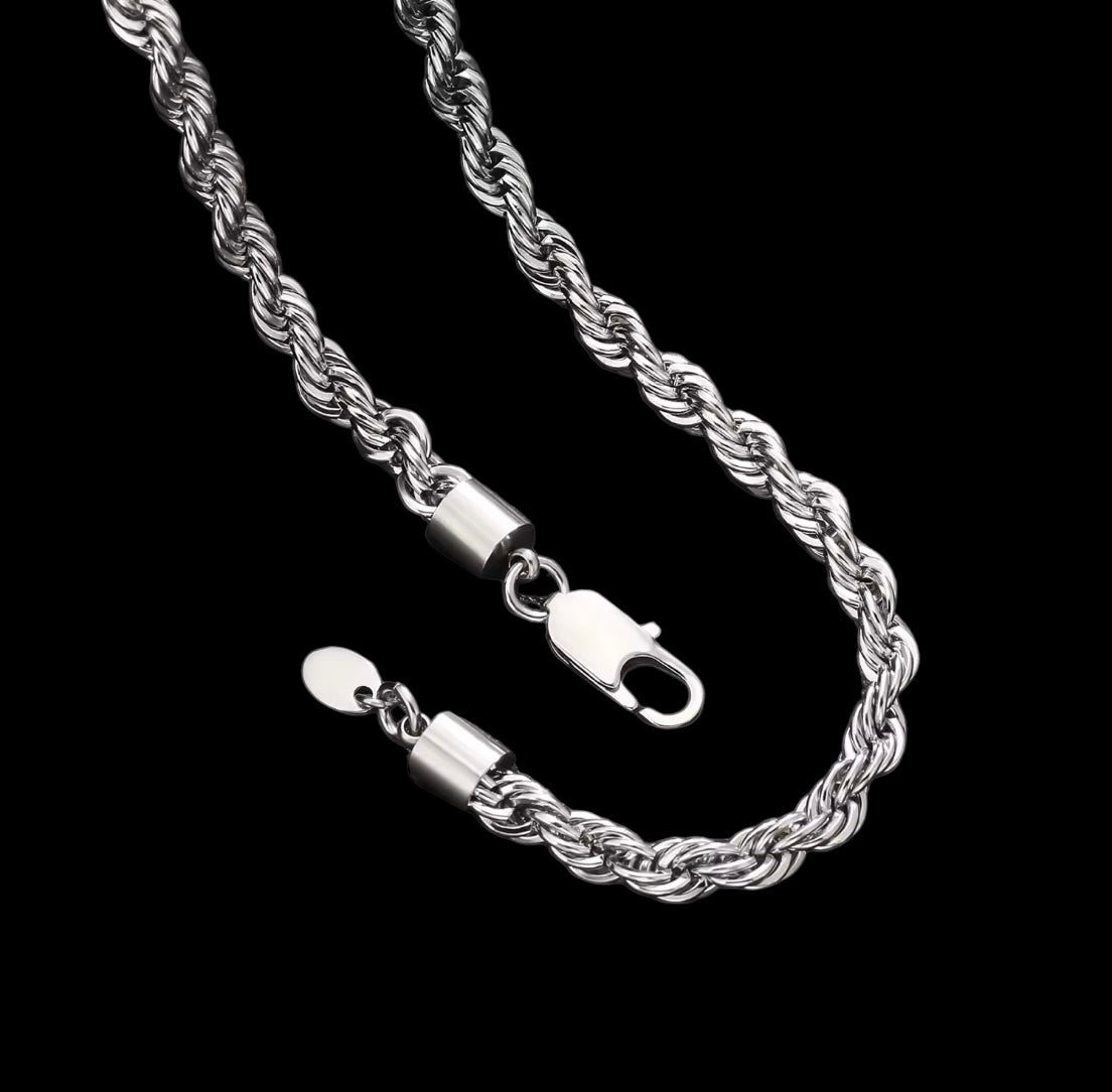 Chaîne Torsadée En Acier Inoxydable - Solitaire
