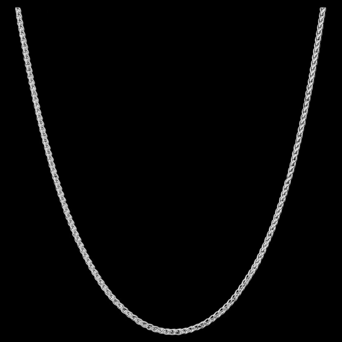 Chaîne Maille De Blé En Acier Inoxydable - Solitaire