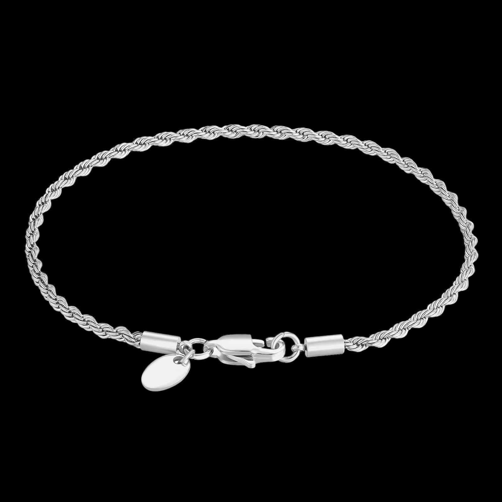 Bracelet Torsadé En Acier Inoxydable - Solitaire