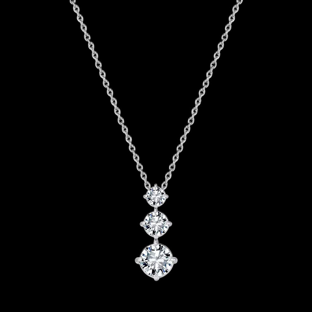 Chaîne Triple Rang Rond En Acier Inoxydable - Solitaire