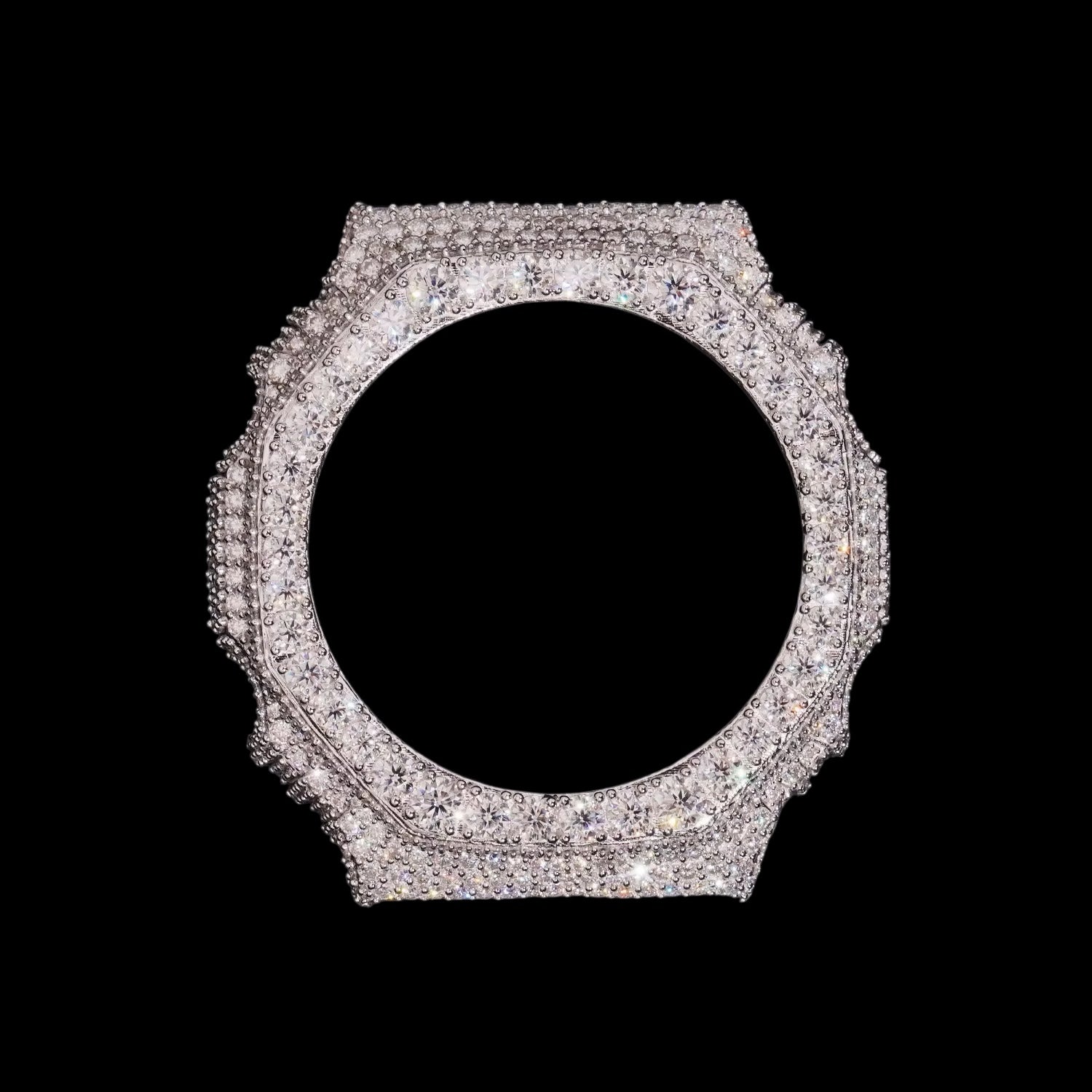 Bezel Halo Solitaire Casioak Iced Out - Solitaire