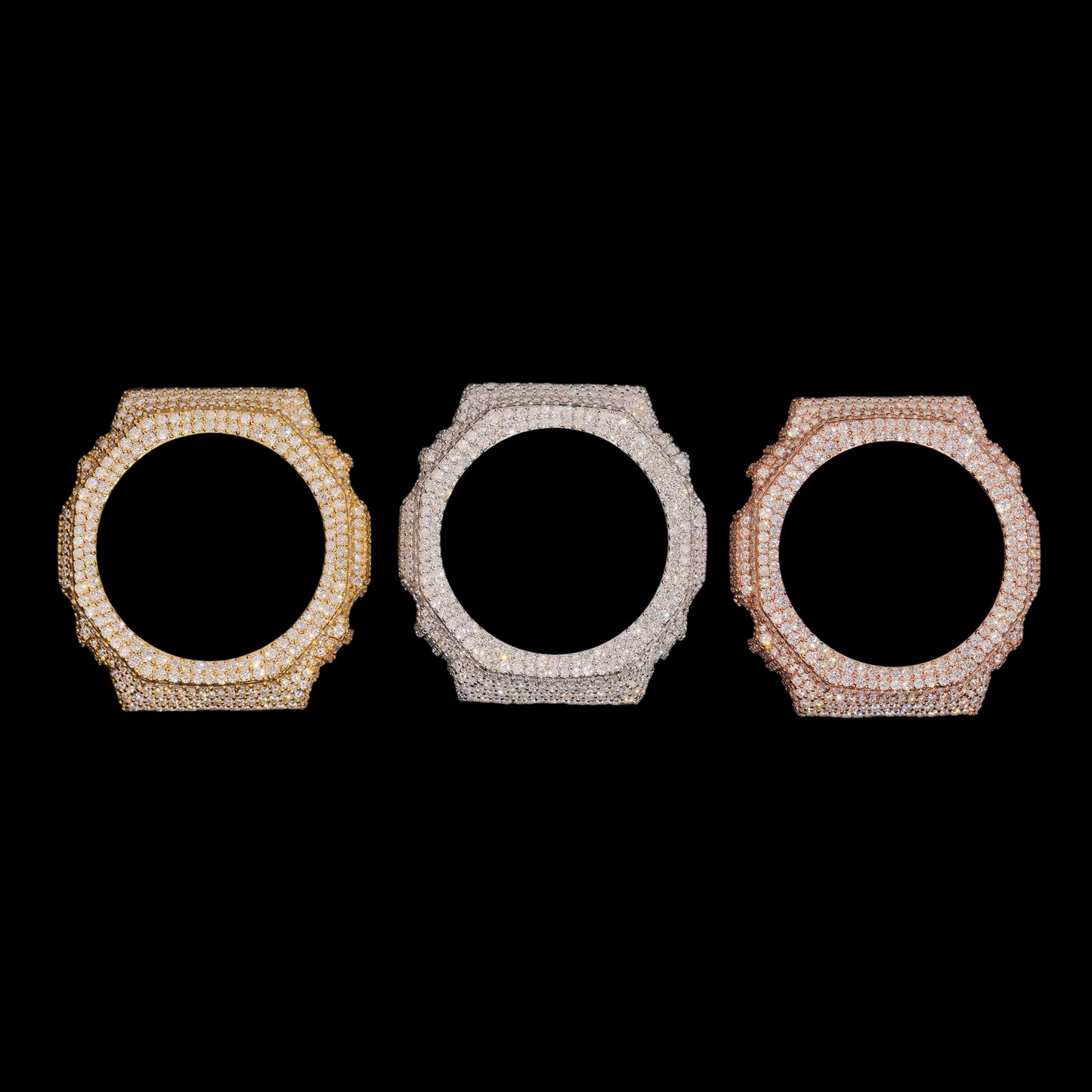 Bezel Signature Solitaire Iced Out - Solitaire