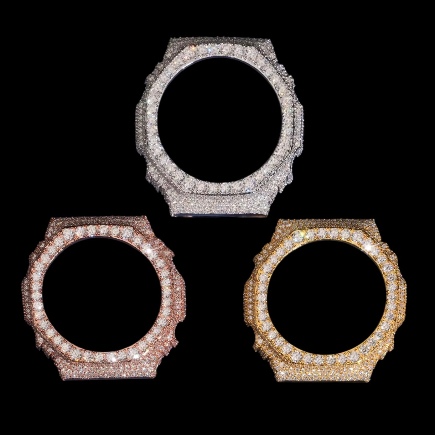 Bezel Halo Solitaire Casioak Iced Out - Solitaire