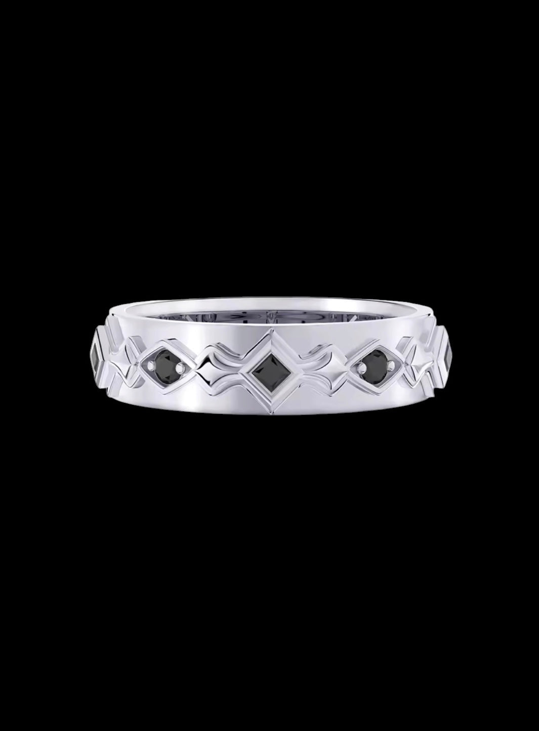 Bague Vertex Solitaire En Argent S925