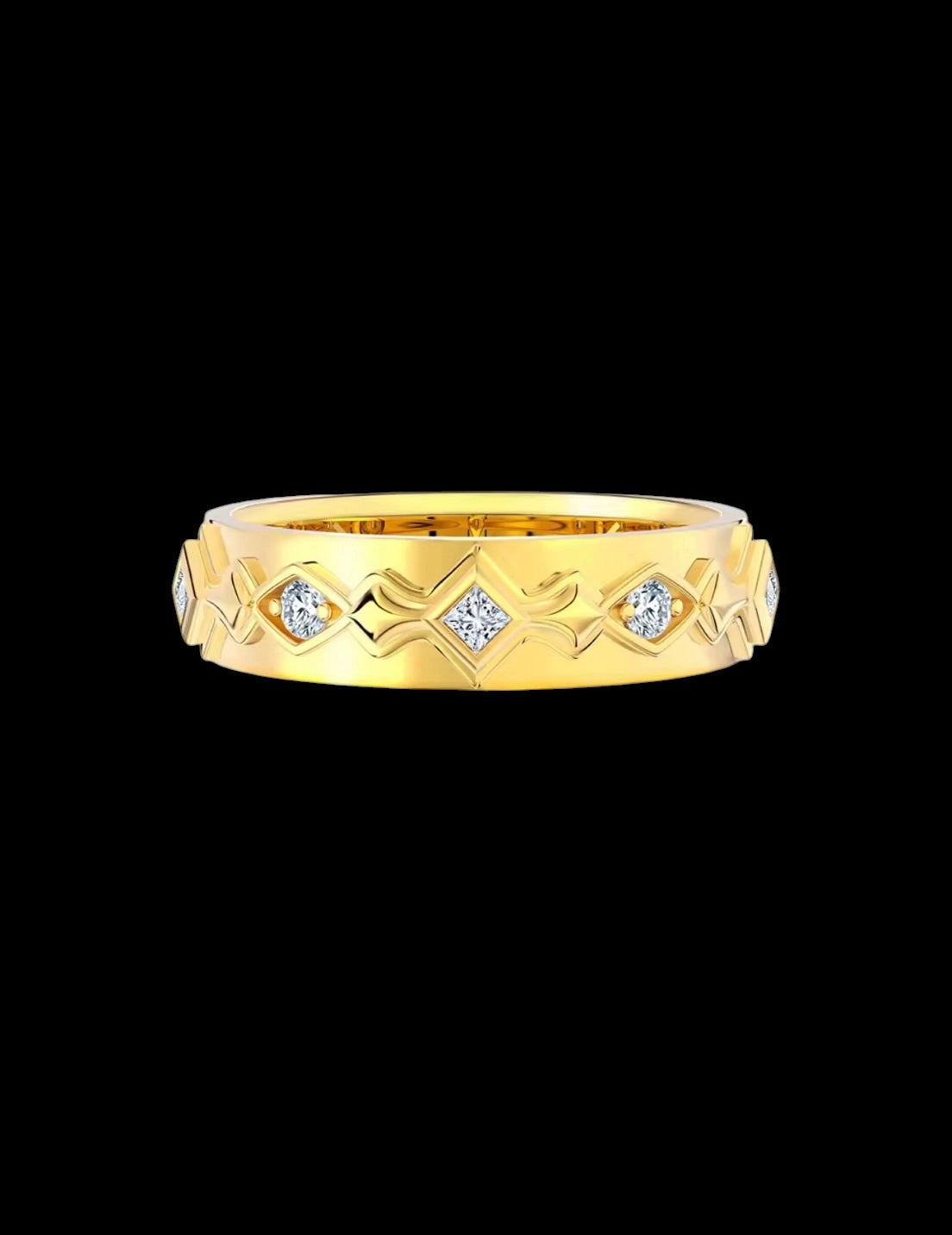Bague Vertex Solitaire En Argent S925