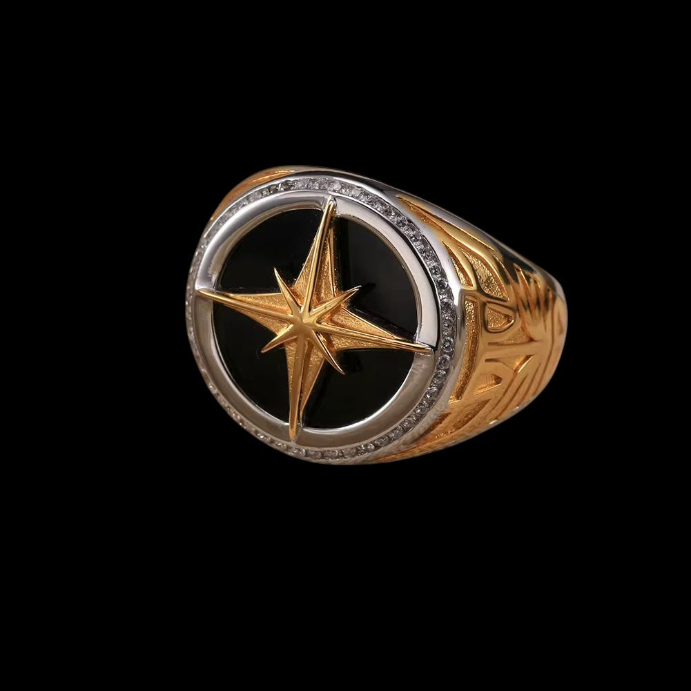 Bague Étoilée Sailor En Argent S925