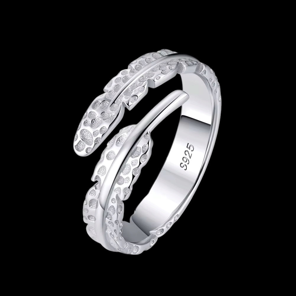 Bague Nature Leaf En Argent S925