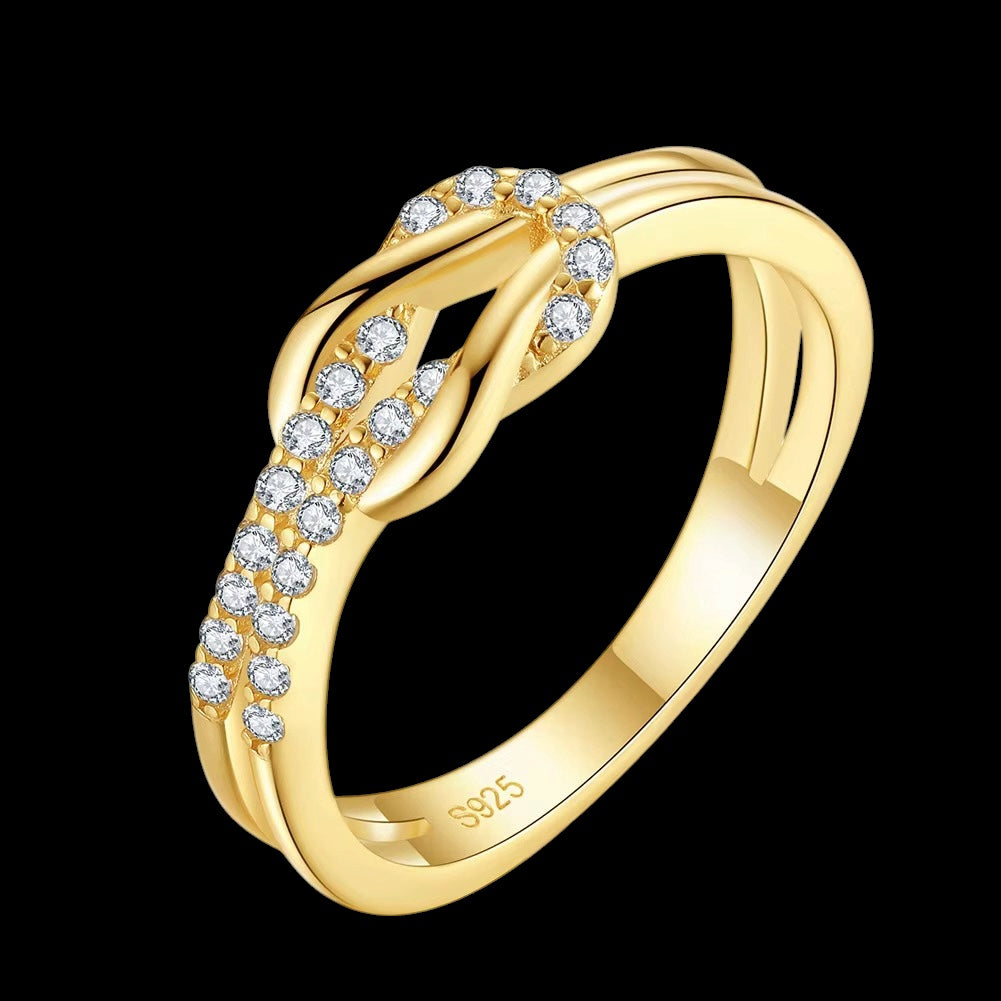 Bague Twisted Infinity en Argent S925