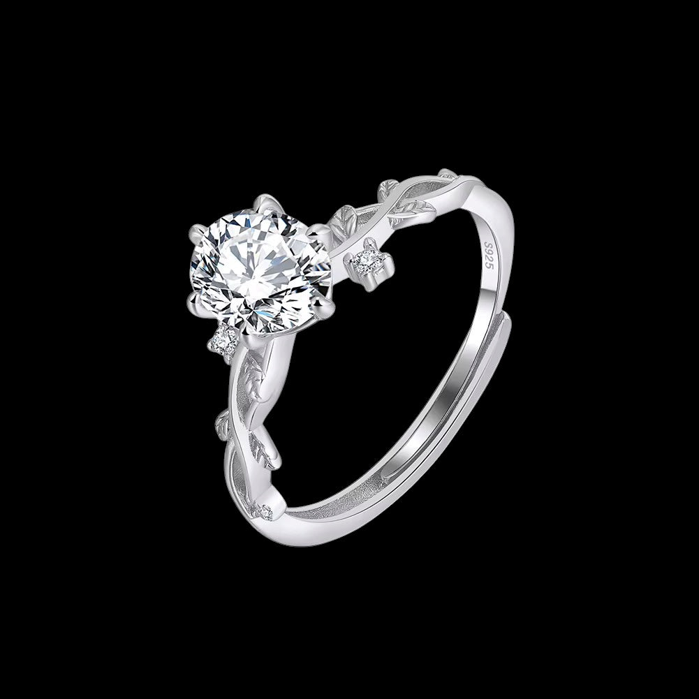 Bague Ivy Ovale en Argent S925