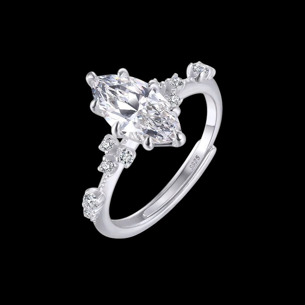 Bague Flora Marquise en Argent S925