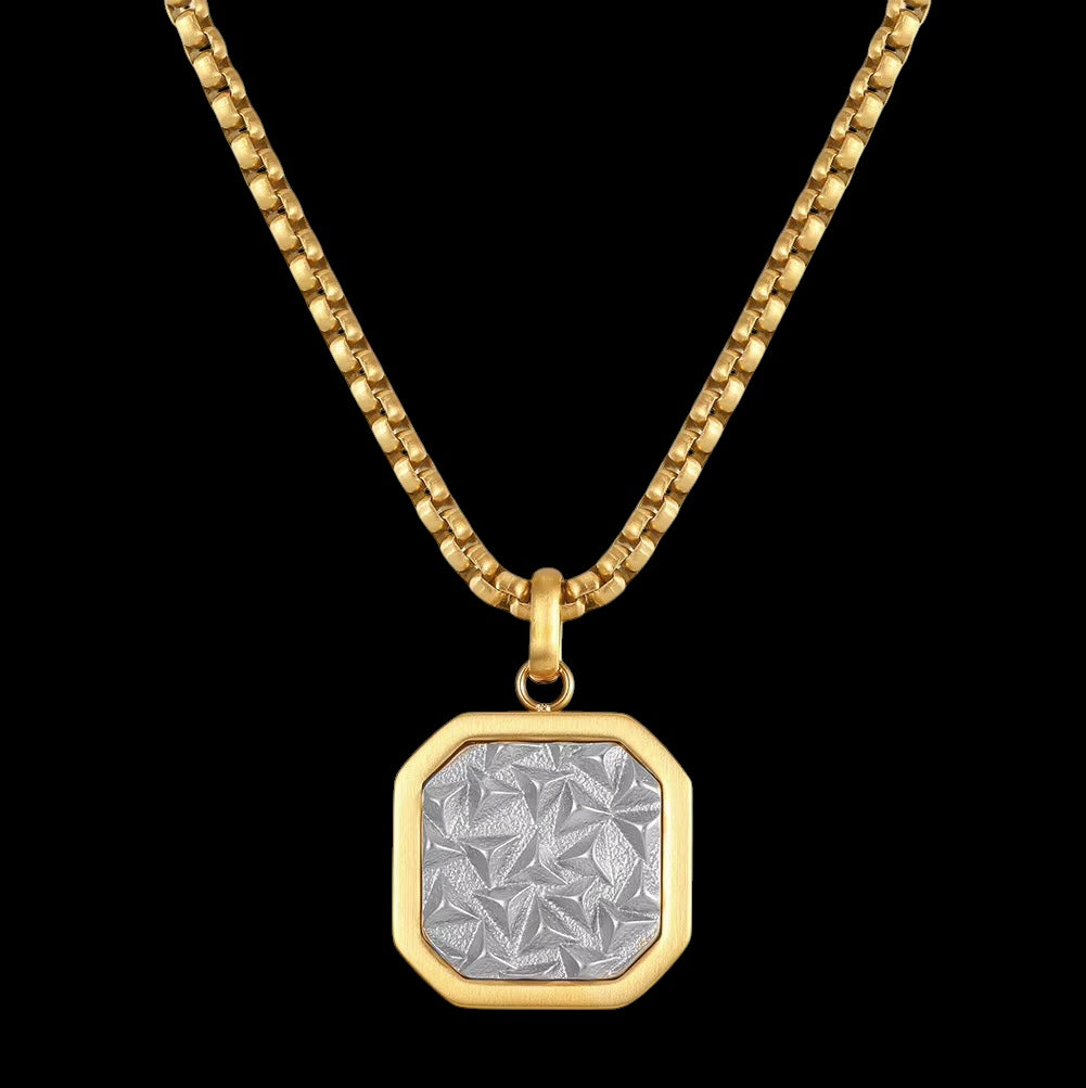 Pendentif Prisme En Acier Inoxydable