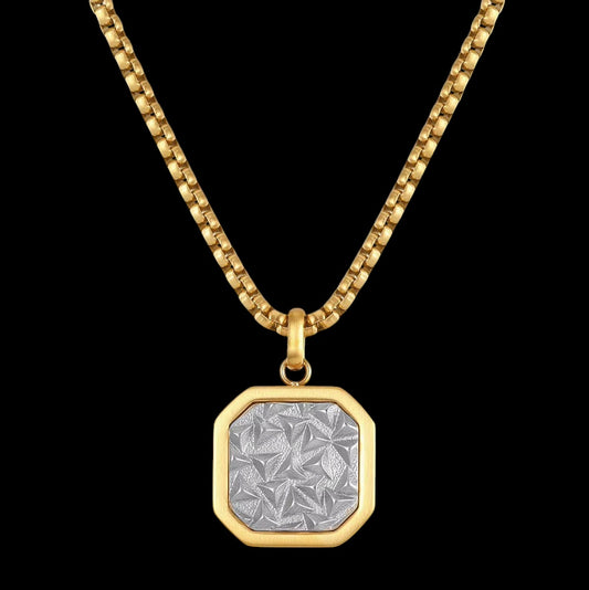 Pendentif Prisme En Acier Inoxydable