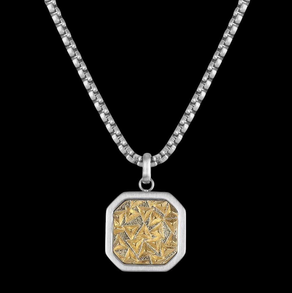 Pendentif Prisme En Acier Inoxydable