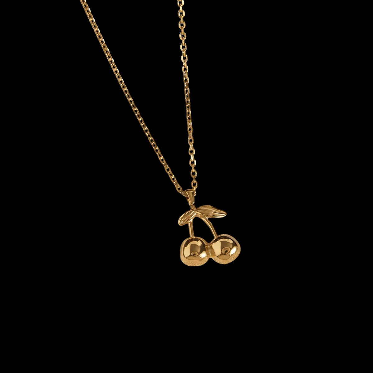 Pendentif Cherry En Acier Inoxydable